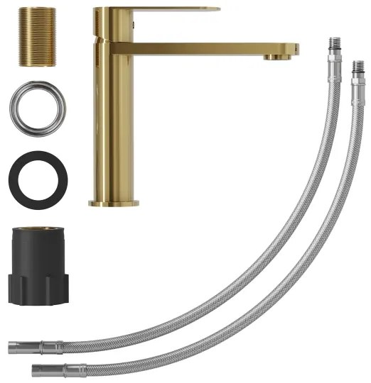 Baterie lavoar TARNBY 17,3 cm, alamă lustruită