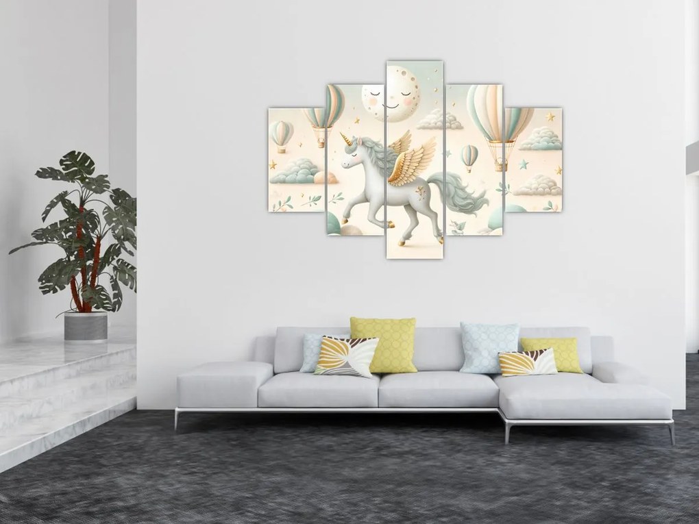 Tablou - Unicorn fericit (150x105 cm)