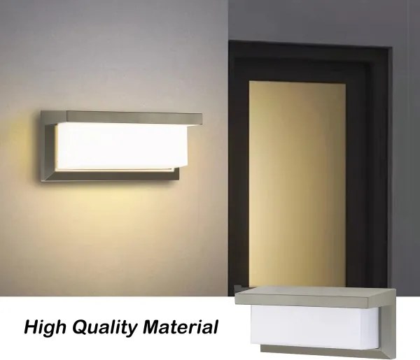 Brilagi - Aplică de perete LED RGBW BRICKY, pentru exterior, 1xE27/9W/230V, gri, IP54