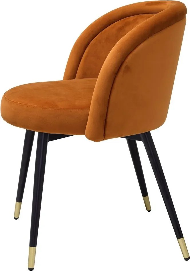 Set de 2 scaune design LUX Chloe, portocaliu 115964 HZ
