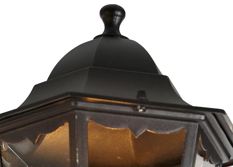 Lanternă de exterior neagră 220 cm cu 3 lumini IP44 - Havana