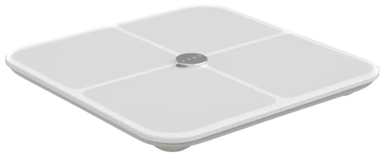 Cantar inteligent AENO ABS0001S, Pana la 180 kg, 11 profiluri, 15 indicatori, IMC, LED, Sticla ITO, Alb