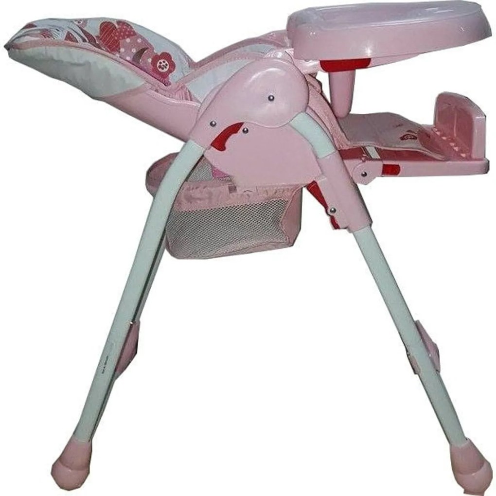 Scaun de masa pentru copii si bebe Baby Care™ reglabil in 3 trepte,pliabil, centura de siguranta, sezut comfortabil, masuta detasabila, functie