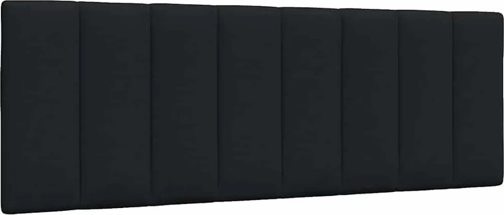 vidaXL Pernă pentru tăblie de pat, Hanko, negru, 120 cm, material textil