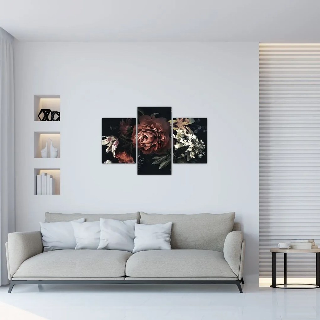 Tablou - Flori întunecate (90x60 cm)
