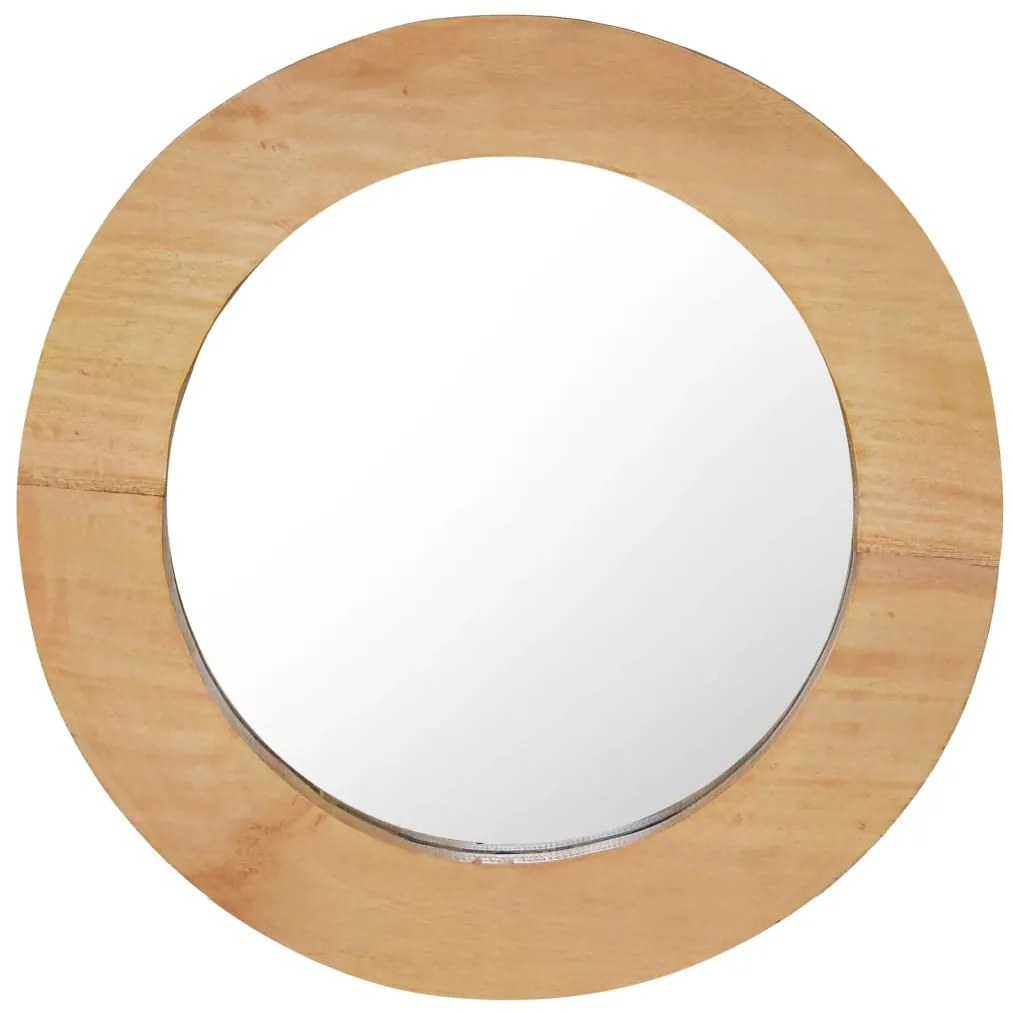 vidaXL Oglindă de perete, 40 cm, tec, rotund