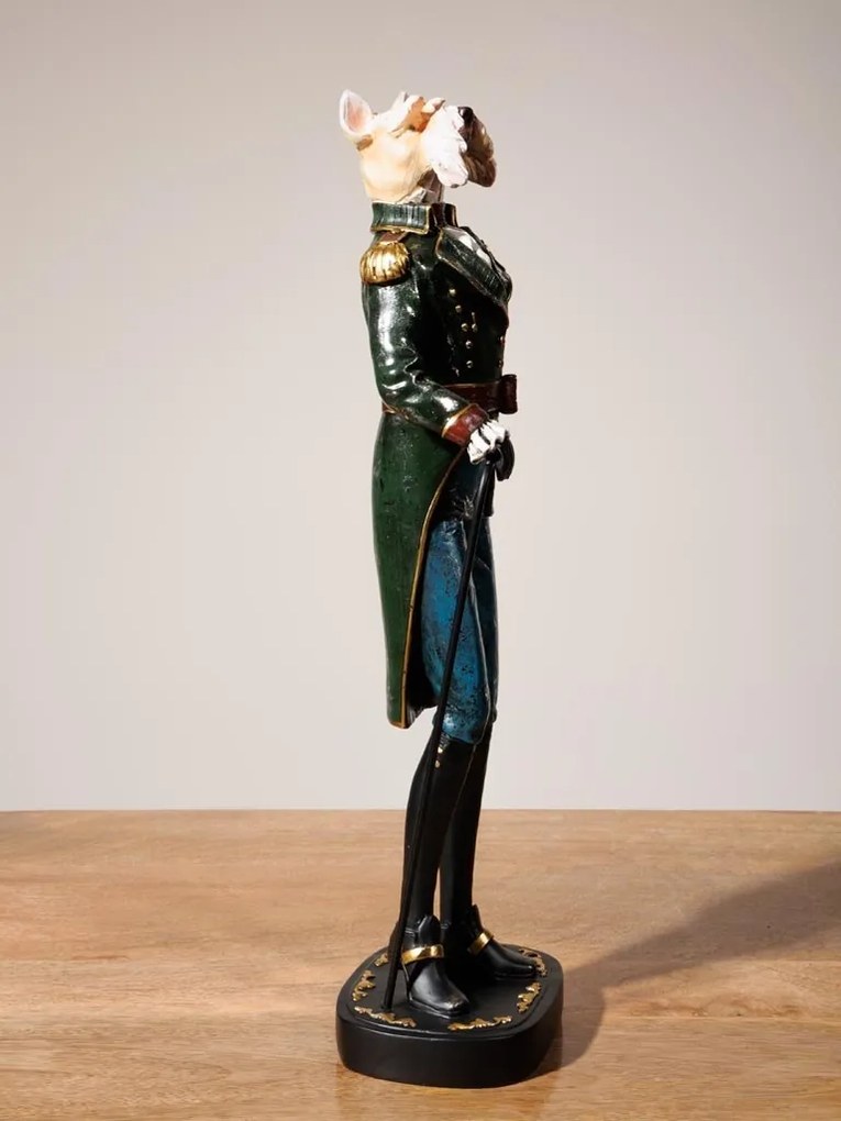 Statuie decorativă câine din rășină, H47 cm, "Dogmodore"