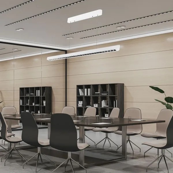 Lustr LED pe cablu 36W 230V, alb, 3000/4000/6400K