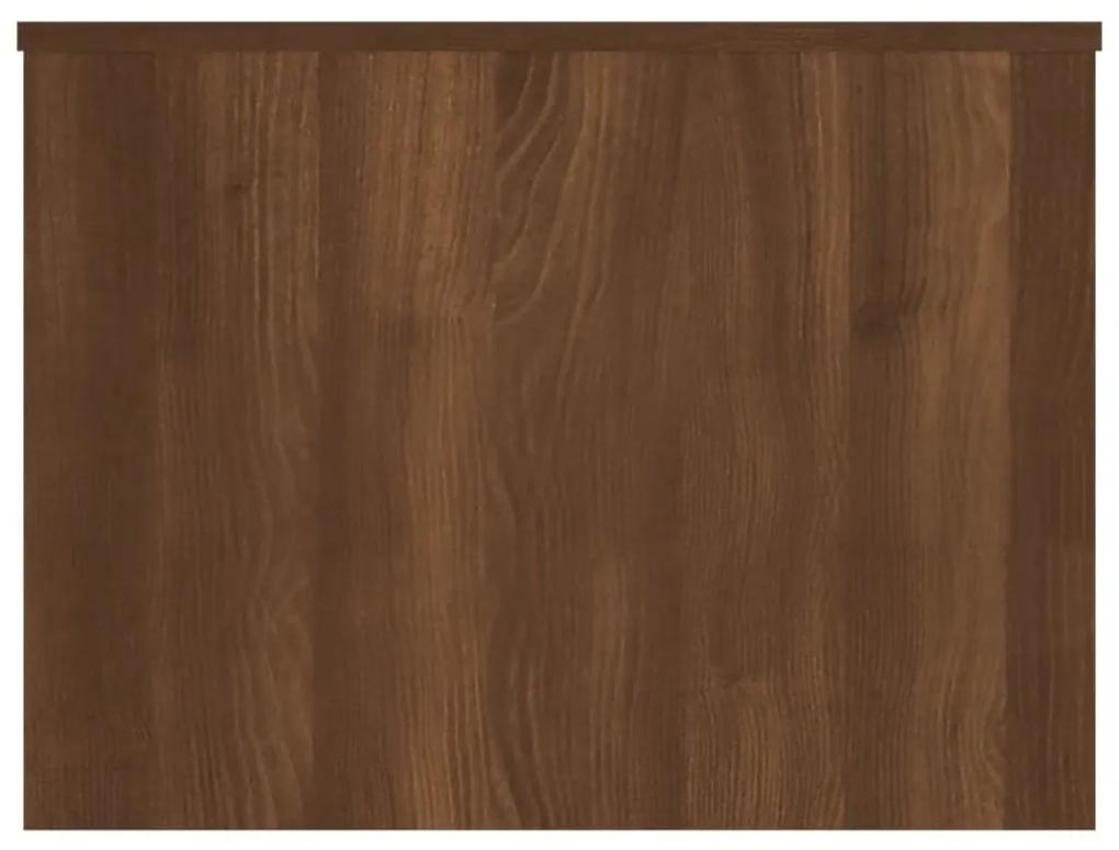 Masuta de cafea, stejar maro, 80x55,5x41,5 cm, lemn compozit 1, Stejar brun