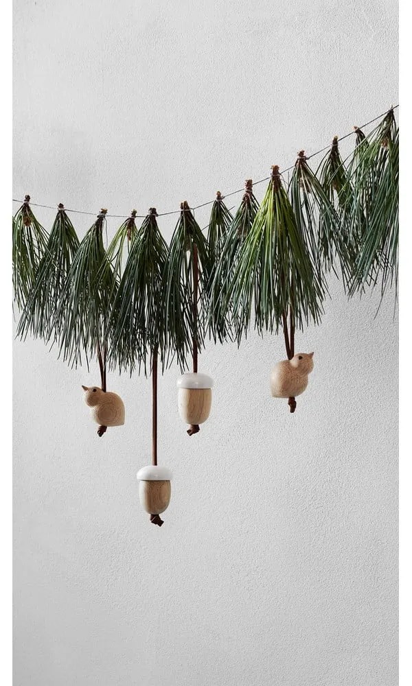 Decorațiune de Crăciun suspendată din lemn Kähler Design Nordic Tales