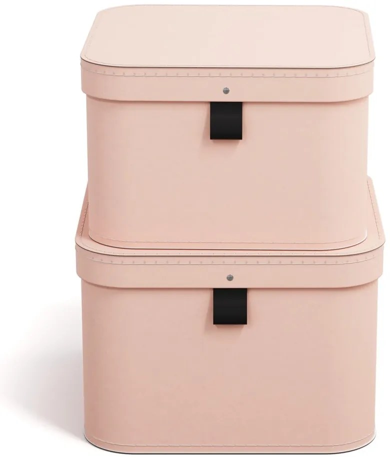 Cutii de depozitare 2 buc. din carton cu capac Ludvig – Bigso Box of Sweden