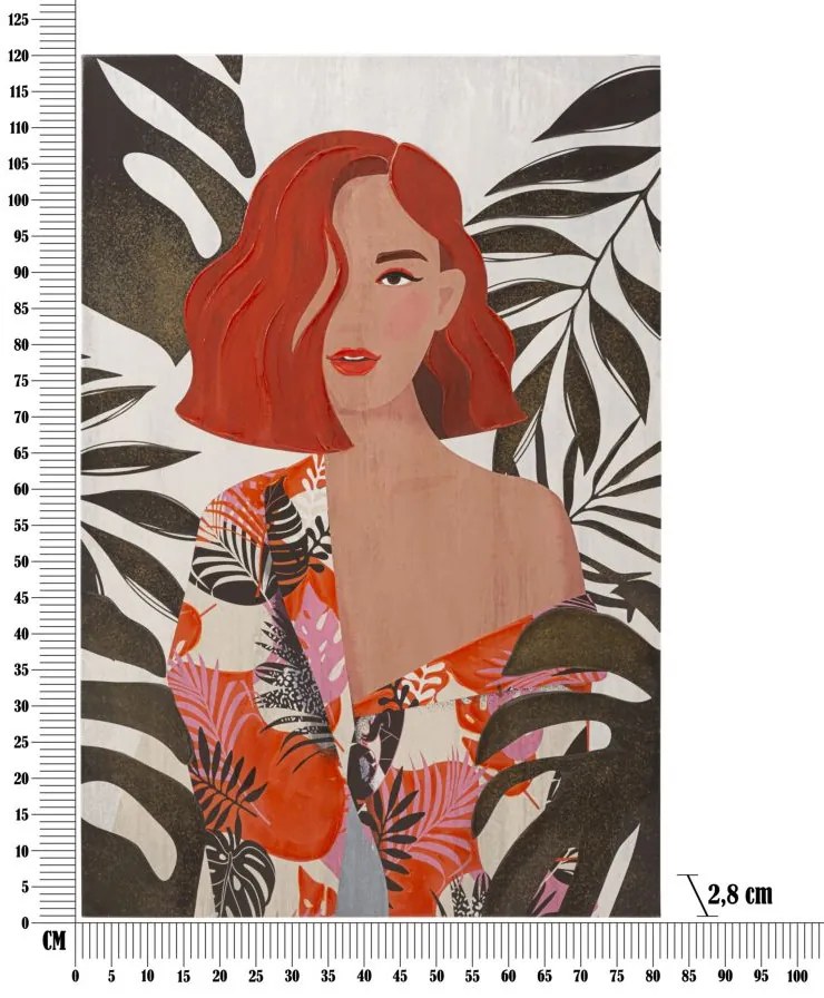 Mauro Ferretti Canvas Lady Jungle -A- 80X2,8X120 | Aosom Romania