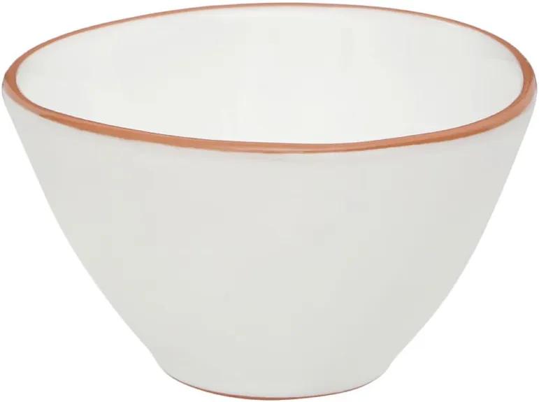 Bol pentru cereale din teracotă glazurată Premier Housewares Calisto, ⌀ 16 cm, alb