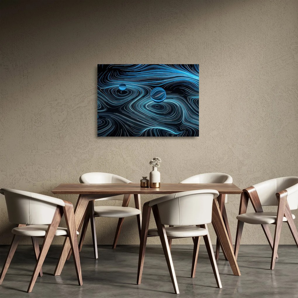 Tablou pe sticlă abstract (70x50 cm)