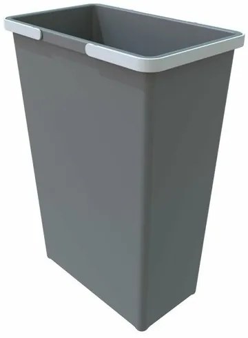 Elletipi Coș de plastic cu mânere 35 l, gri
