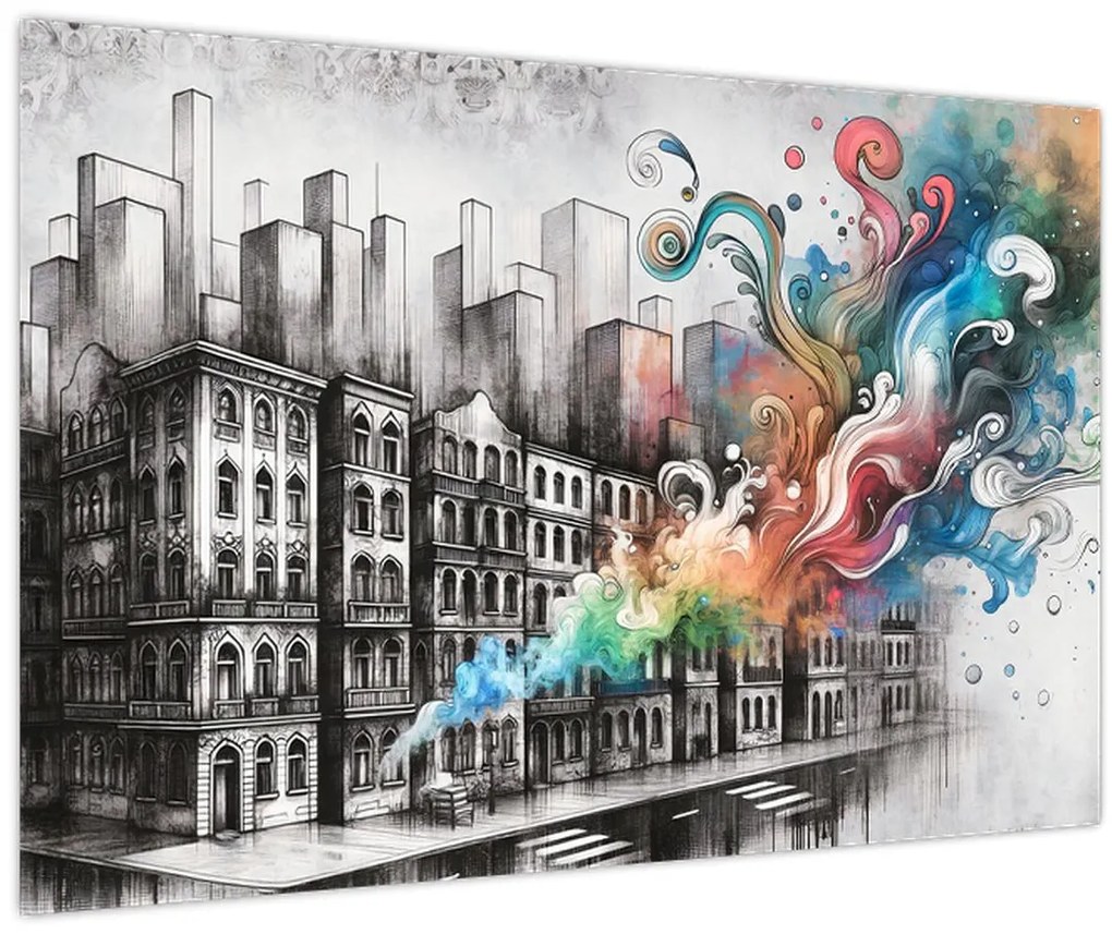 Tablou - Viața industrială (90x60 cm)