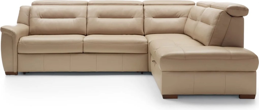 Colțar lemn masiv SALMO 293×93(107)×203 cm - Stânga