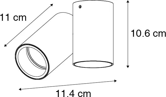 Spotlight de design negru reglabil - Michael
