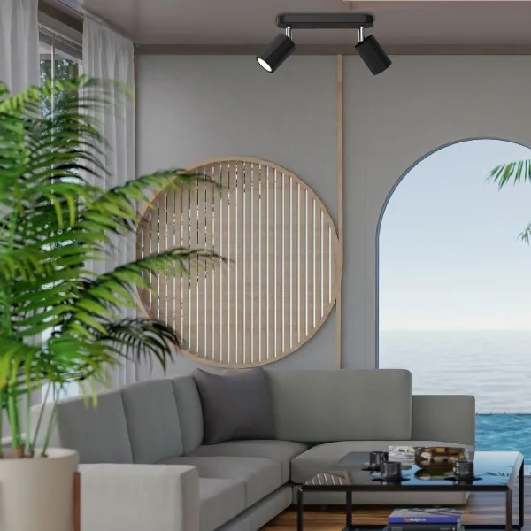 Spot BELLO 2xGU10/8W/230V negru