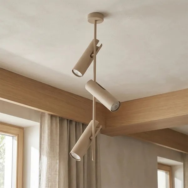 Brilagi - Lustră pe tijă BRANCH 3xGU10/30W/230V bej