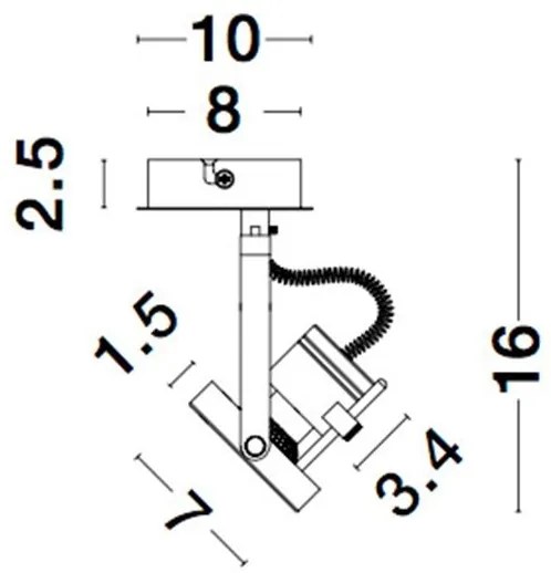 Aplica cu spot directionabile SALVA negru NVL-9155101