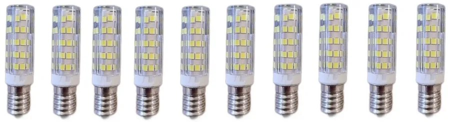 Set 10 × Becuri LED E14 – 7 W, lumină rece 6000 K, 220 V 💡