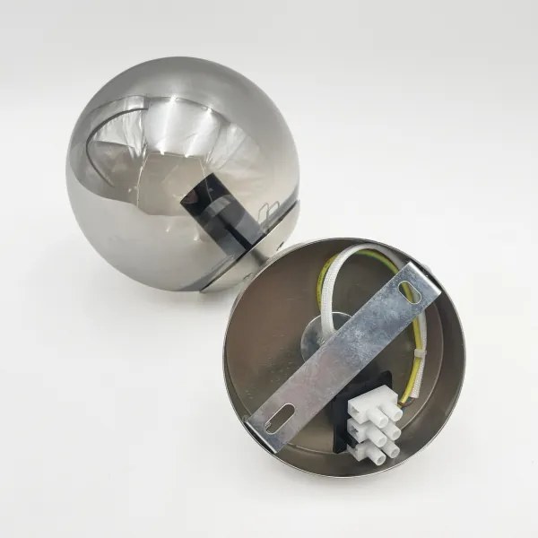 Brilagi - Lampă de perete MALIVA 1xE14/15W/230V crom mat/fumuriu