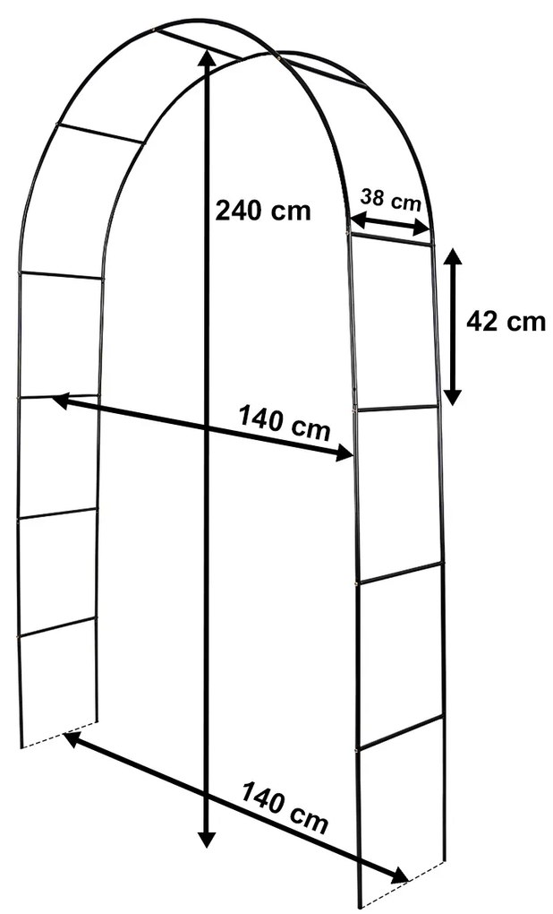 Arc de grădină/suport pentru plante 4Home