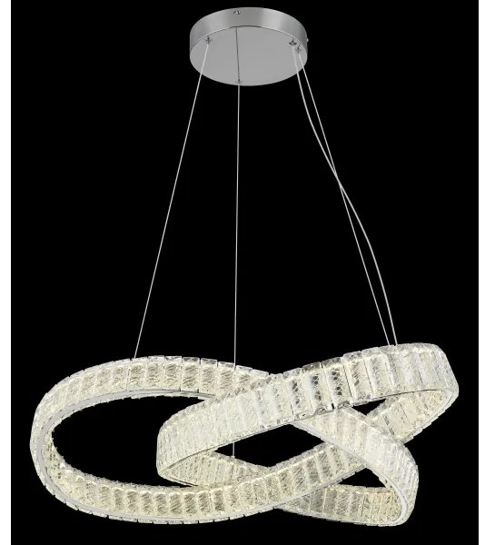 Lustră LED dimabilă pe cablu Globo 67162-110CCT MUCKY 110W/230V d. 78 cm + telecomandă