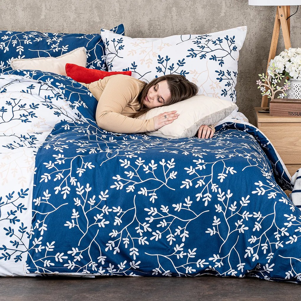 Lenjerie de pat din bumbac 4Home Harmony albastru,140 x 200 cm, 70 x 90 cm, 140 x 200 cm, 70 x 90 cm