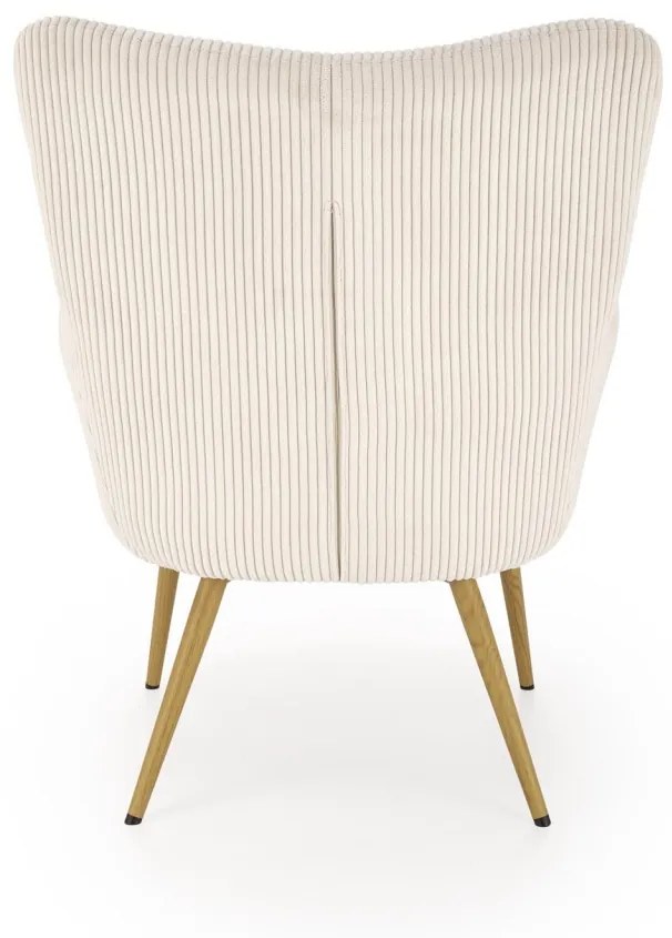 Fotoliu Amaro velvet crem H97 cm