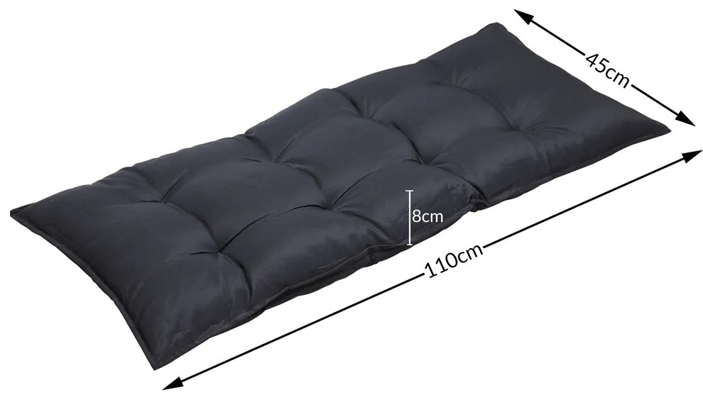 Deuba Perna bancheta 110x45x8 cm - antracit
