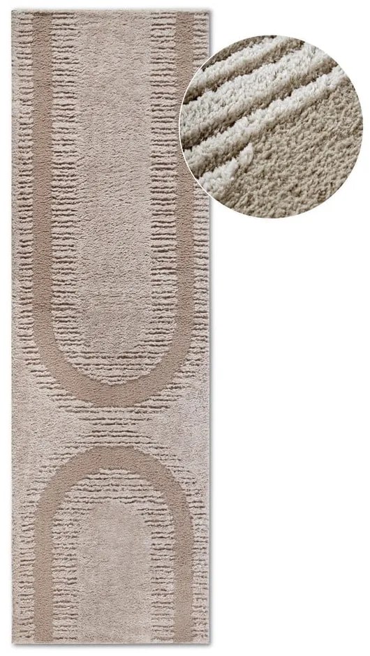 Covor tip traversă bej 80x240 cm Bartoux Beige – Elle Decoration