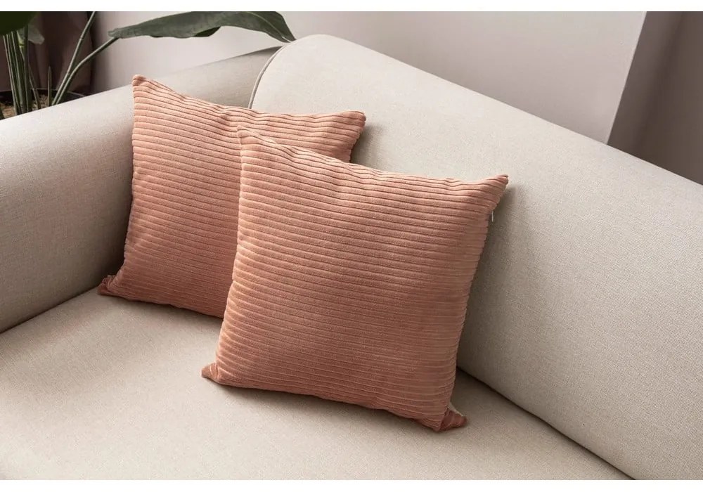 Fețe de pernă 2 buc. din catifea reiată 43x43 cm – Mioli Decor