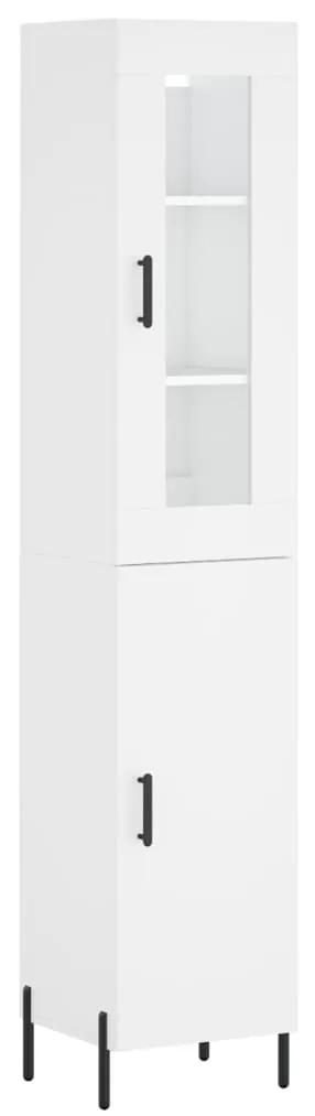 3199177 vidaXL Dulap înalt, alb, 34,5x34x180 cm, lemn prelucrat
