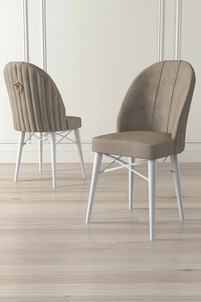 Set de scaune de sufragerie Ritim Cappuccino, 6buc., 6 buc.