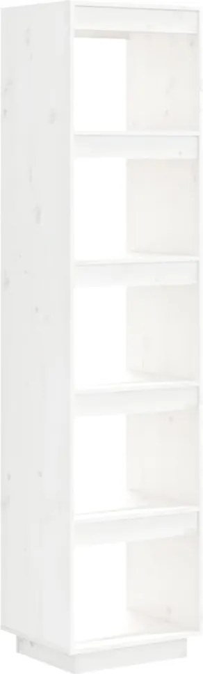 vidaXL Bibliotecă/Separator cameră alb 40x35x167 cm lemn masiv de pin