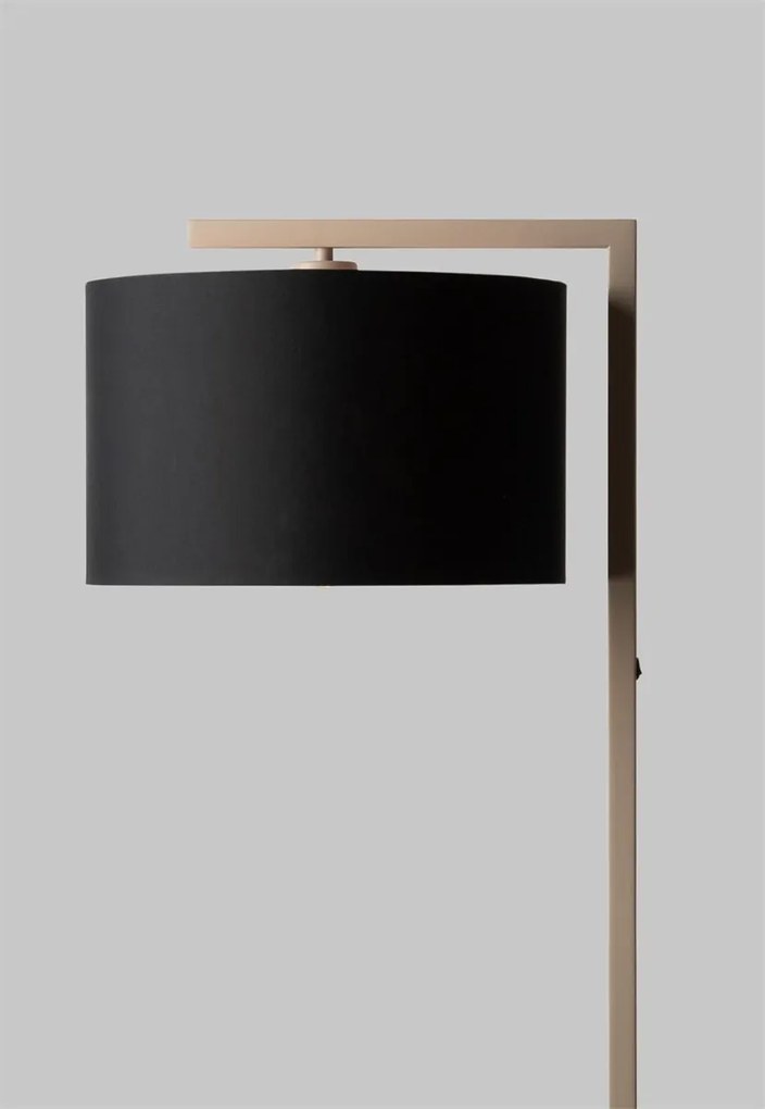 Lampa de podea Boston metal sand abajur negru