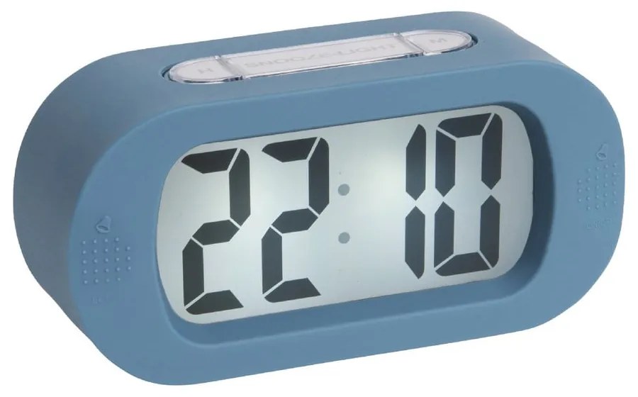 Ceas cauciucat cu alarmă Karlsson Gummy, albastru