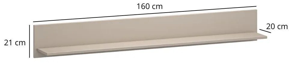 Raft de perete Karankas (taupe) . 1116959