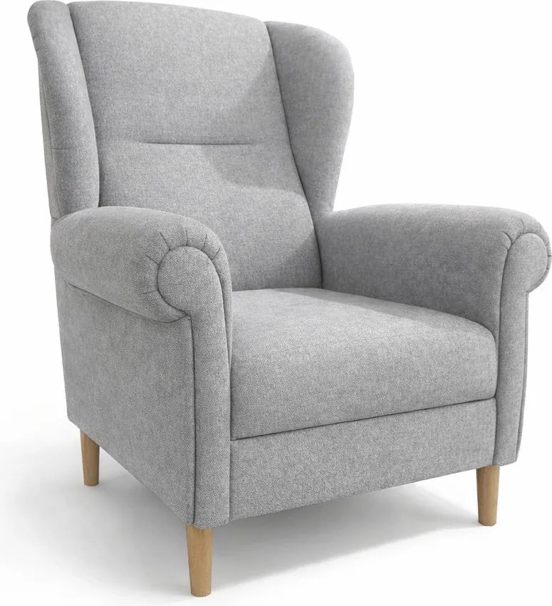 Fotoliu gri deschis wing Swan – Ropez