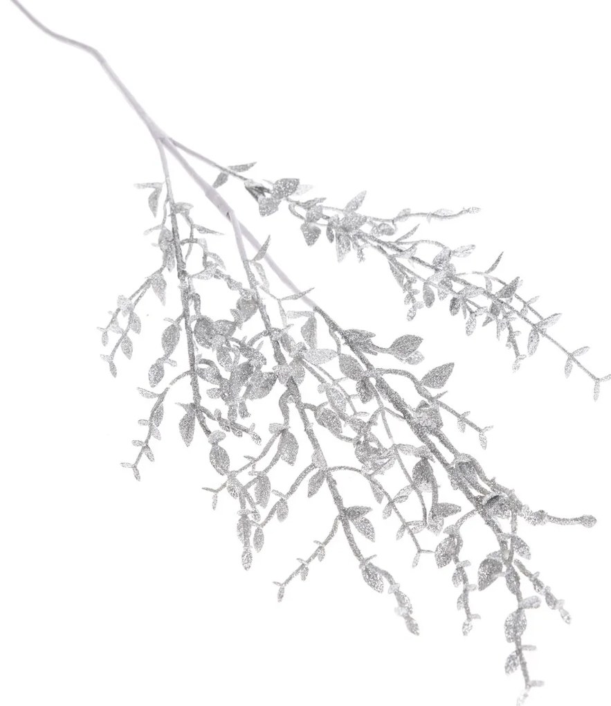 Ramură artificială de iarnă Twiggle argintie, 20 x75 cm