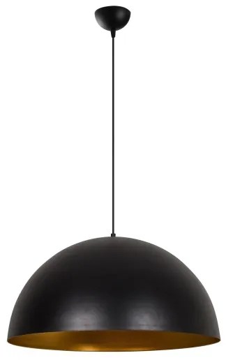 Lustră suspendată pe cablu SIVANI, 1xE27, 40W, 230V, Ø 60 cm, negru/cupru