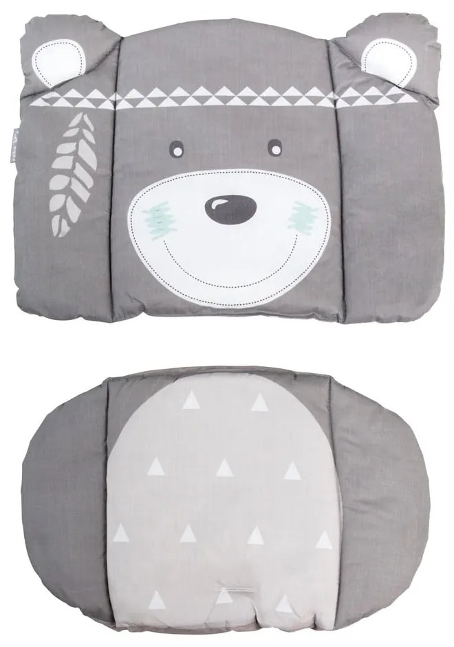 Pernă de scaun pentru copii gri Indibär – Roba