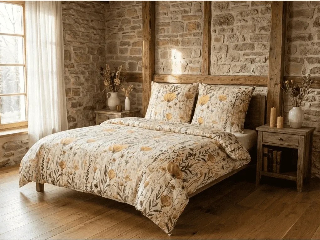 Lenjerie de pat din microfibra RIVEMA colorata Dimensiune lenjerie de pat: 2 buc 70 x 90 cm | 200 x 220 cm