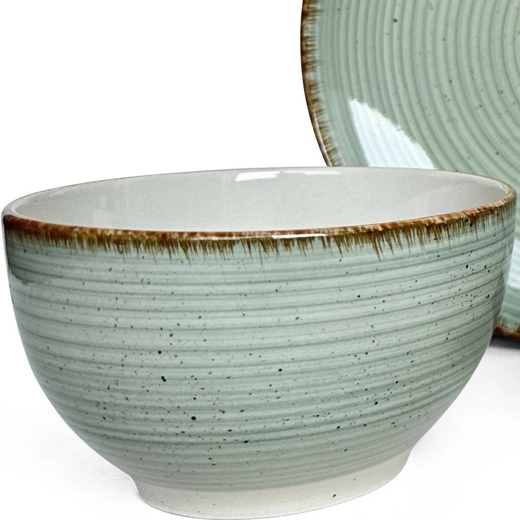 Banquet Set de tacâmuri Spiral Green, 30 bucăți