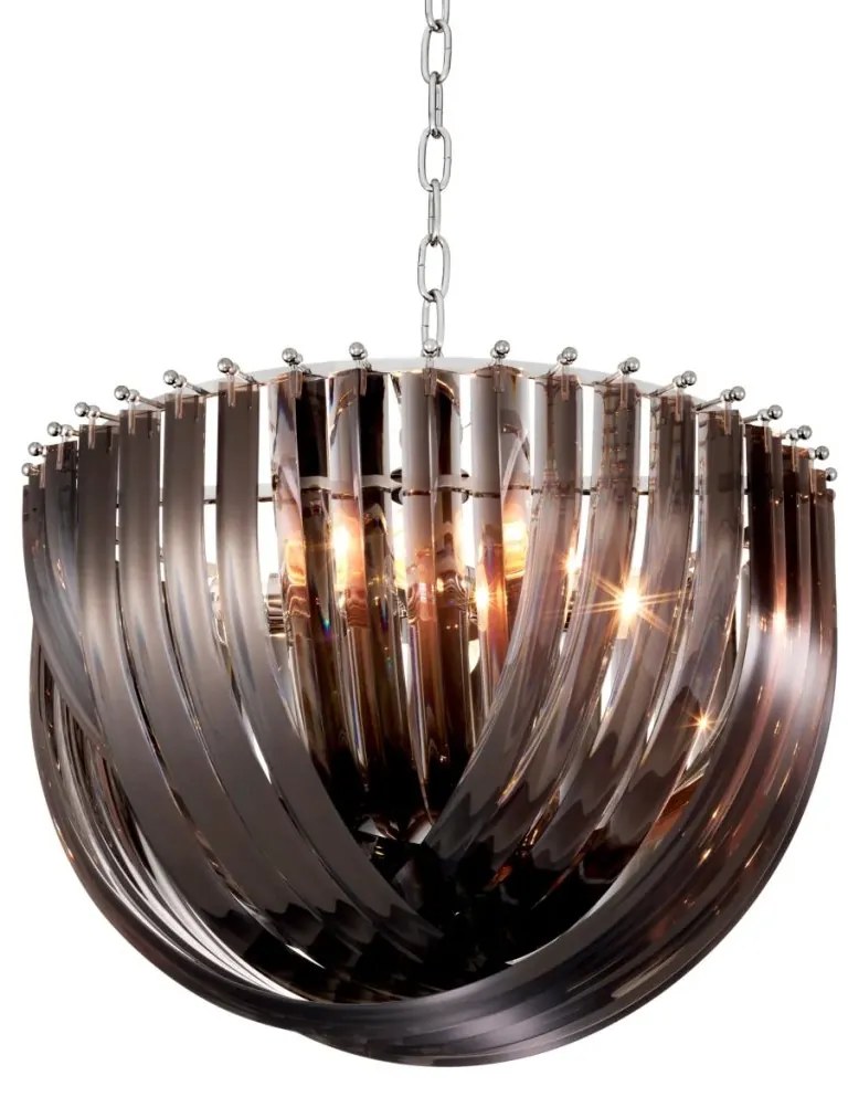 Candelabru design LUX Murano 50cm, fumuriu 111902 HZ