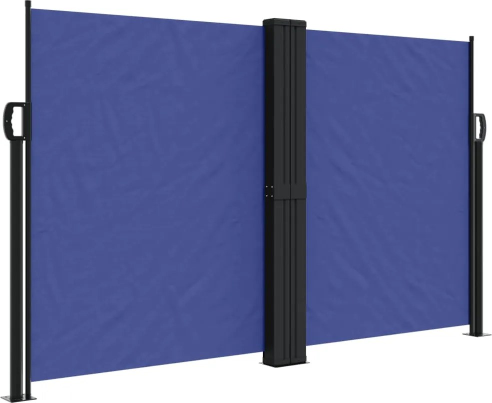 vidaXL Copertină laterală retractabilă, albastru, 140x1200 cm