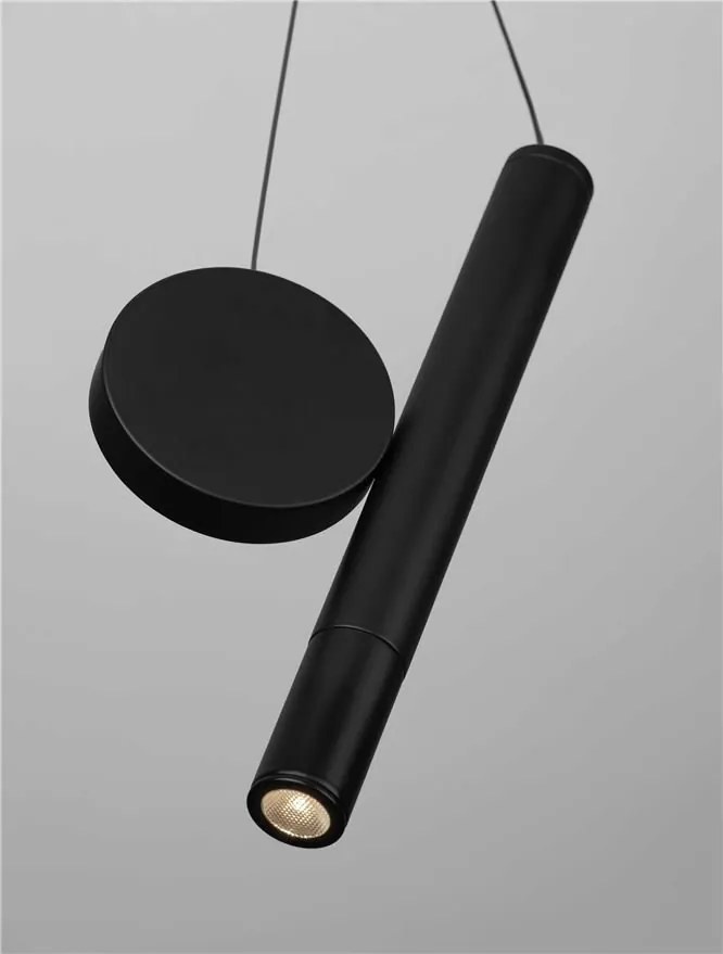 Pendul, Lustra LED design minimalist VERO negru