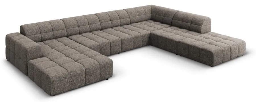 Colțar gri închis (cu colț pe partea dreaptă/în formă de "U") Chicago – Cosmopolitan Design